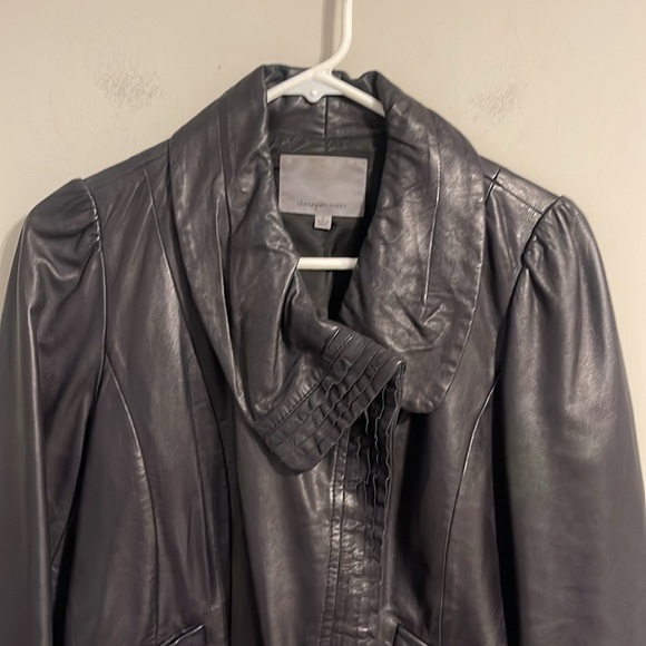Classiques entier plum leather jacket beautiful size small - Picture 7 of 8
